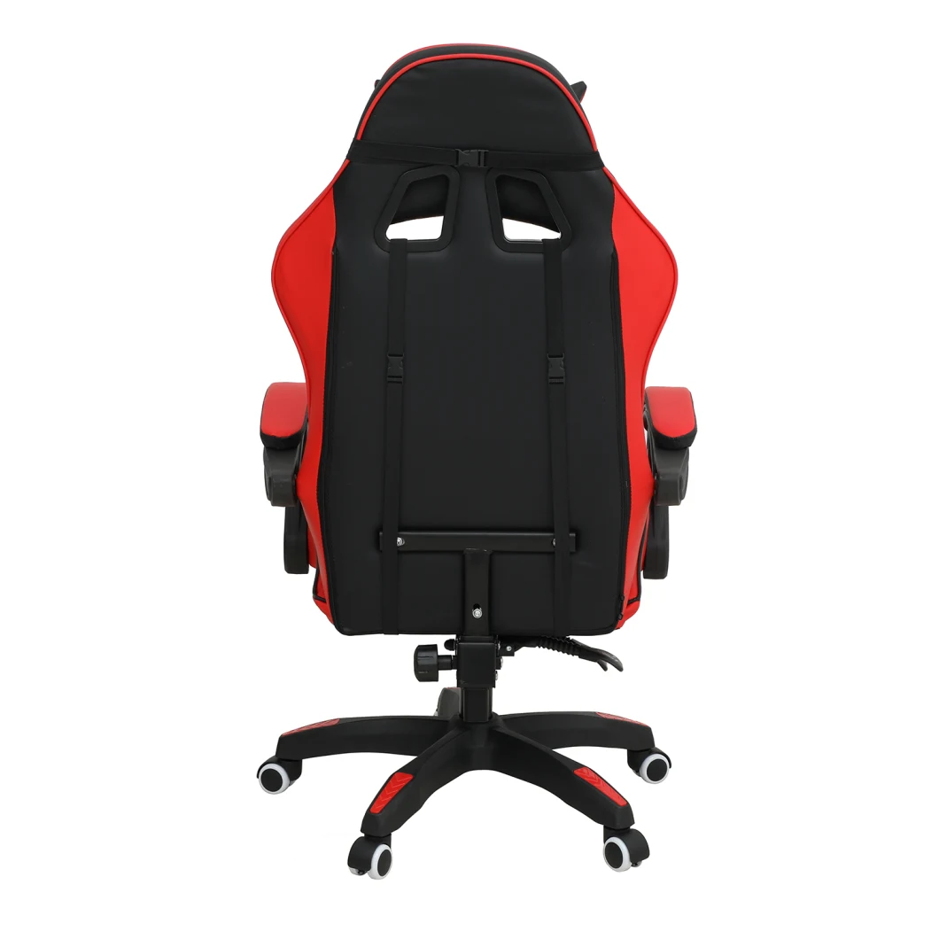 Gaming Chair Made of Fabric with Footrest