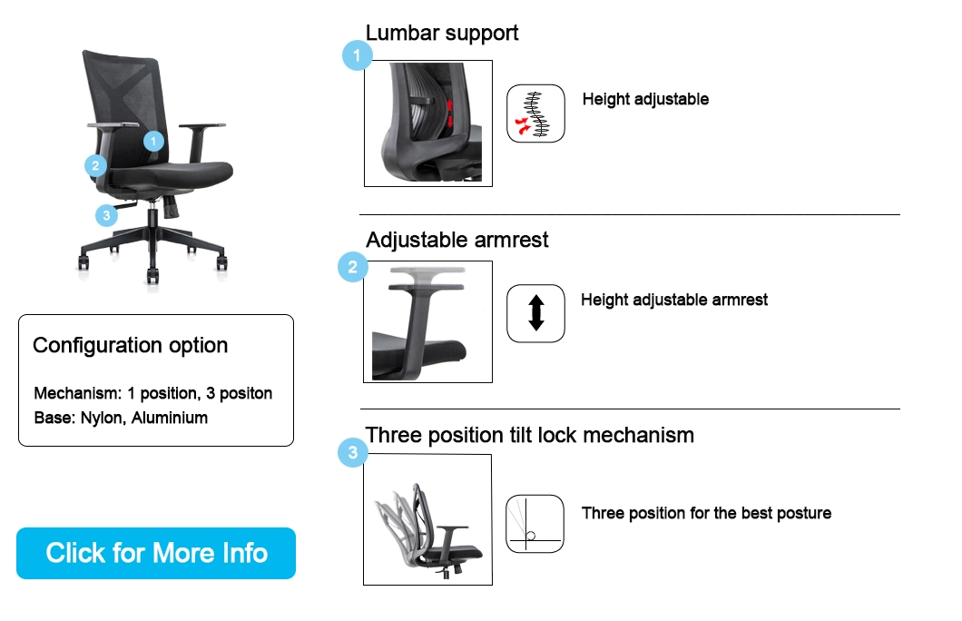 Modern Furniture Exclusive Design Foldable Backrest Mesh Office Gaming Chair