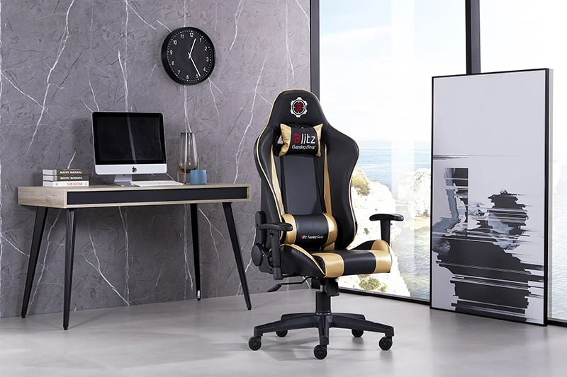 2022 New Style Gaming Reclinering Silla Gamer Leather Chair Adjustable Manager PU Leather Office Respawn