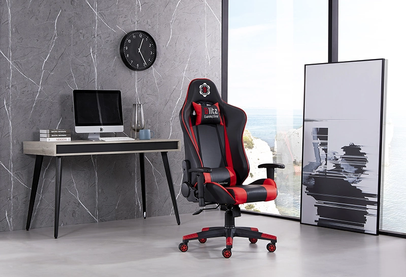 2022 New Style Gaming Reclinering Silla Gamer Leather Chair Adjustable Manager PU Leather Office Respawn