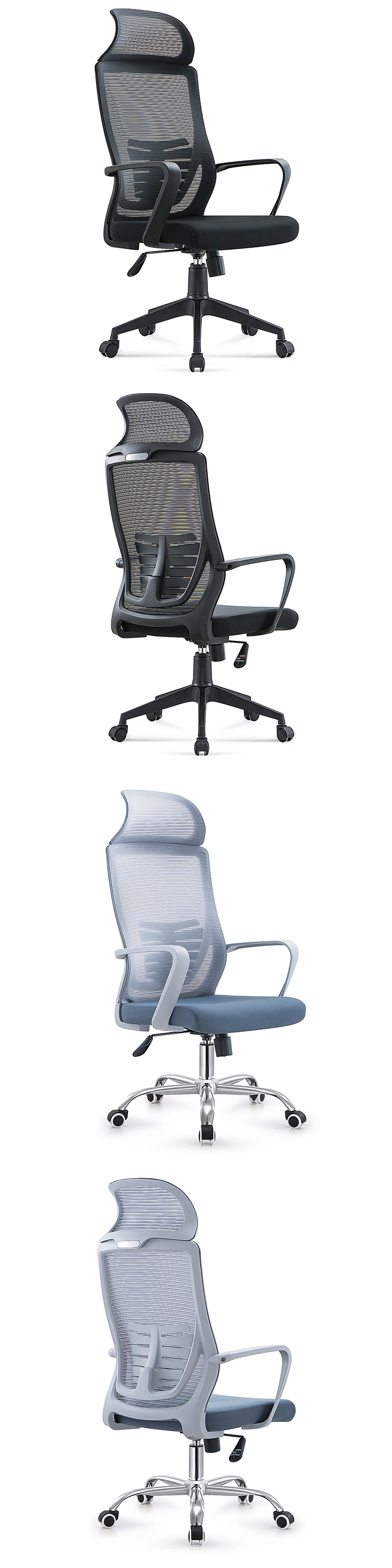 Cheap Mesh Staff Swivel Computer Reclining Task Office Chair with Headrest