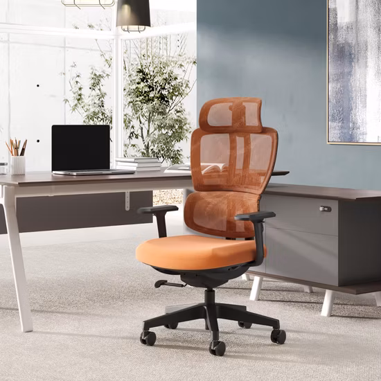 Chinesischer moderner, drehbarer, bequemer Sihoo M57, ergonomischer, schwarzer Computer-PU-Chefbürostuhl mit hoher Rückenlehne und verstellbarer Armlehne